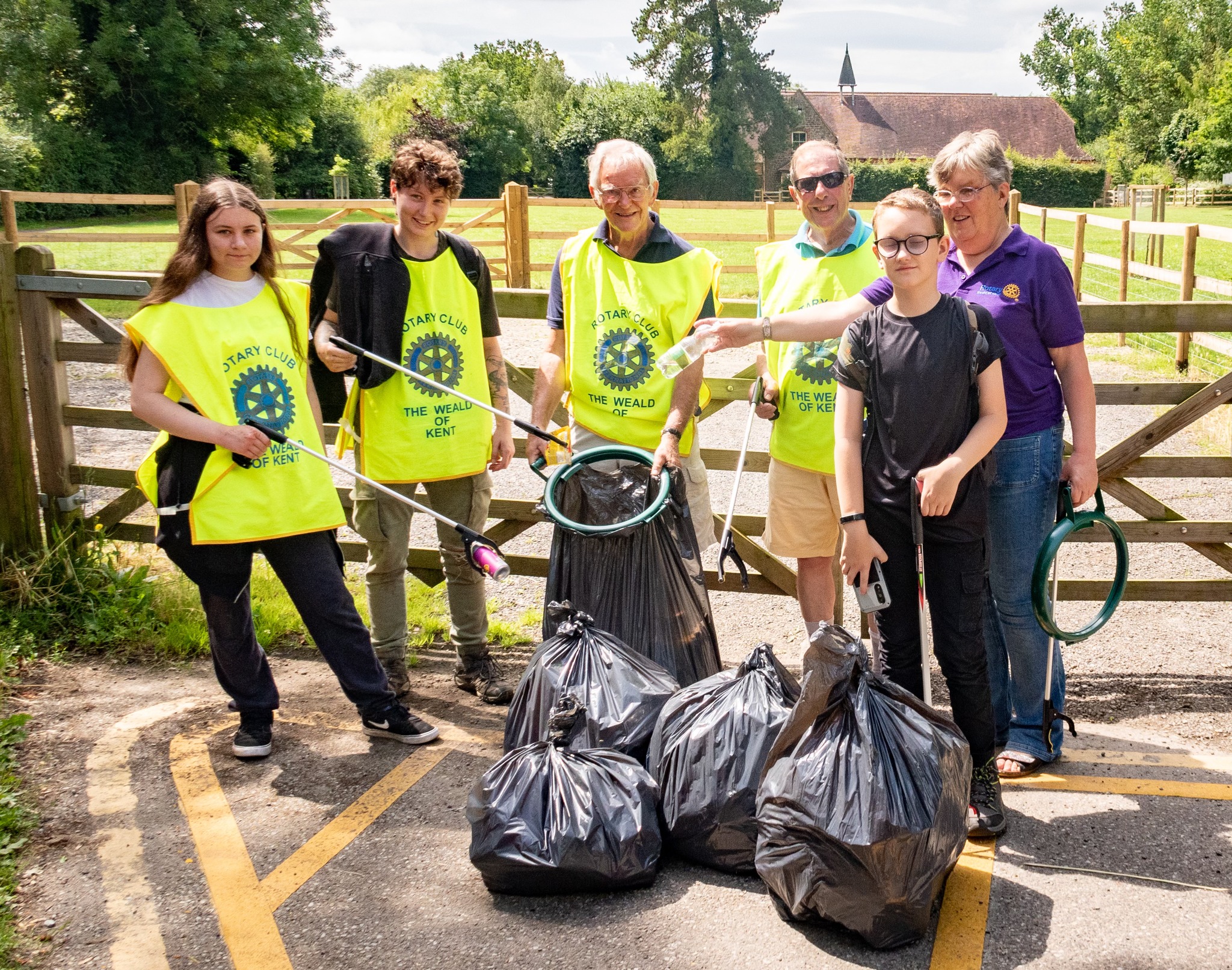 July Litter-pick team