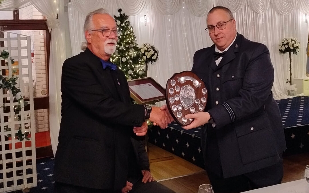 North Downs Walk Trophy presented at 1404 ATC dinner.