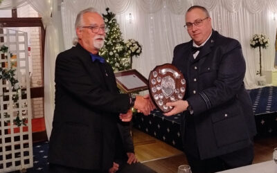 North Downs Walk Trophy presented at 1404 ATC dinner.